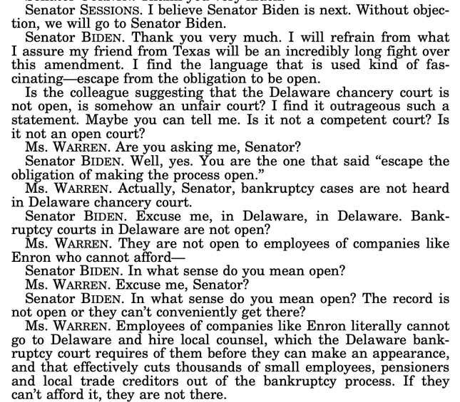 Image for article titled Elizabeth Warren has a very timely grudge with Joe Biden