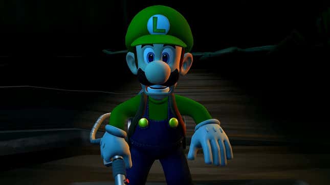 Luigi sieht verängstigt aus.