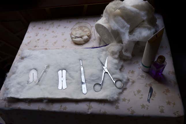 Tools of circumcision.