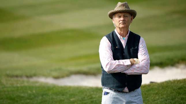 Bill Murray, perhaps wondering if golf could be classified as “fungible.”
