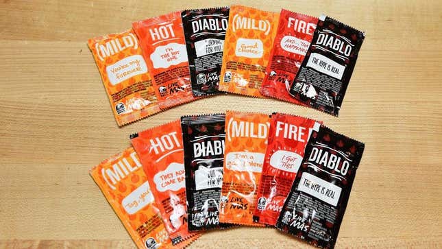 taco bell sauce packets