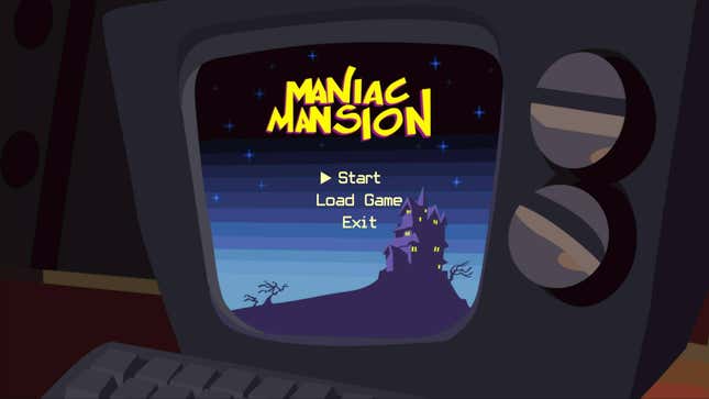 The computer in Day of the Tentacle is shown playing Maniac Mansion.