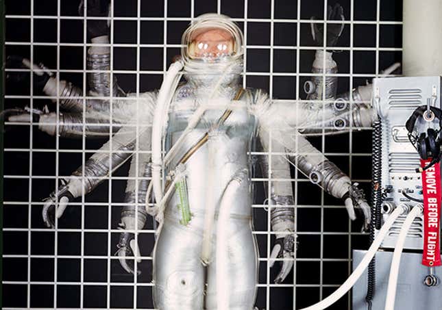 Multiple exposure, Mercury astronaut (NASA).