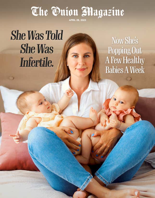 Image for article titled She Was Told She Was Infertile. Now She’s Popping Out A Few Healthy Babies A Week