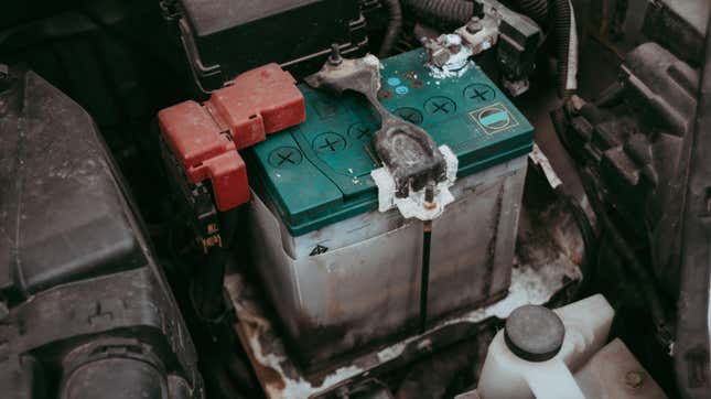 Image for article titled How to Remove Built-Up Corrosion on Your Car&#39;s Battery Terminals