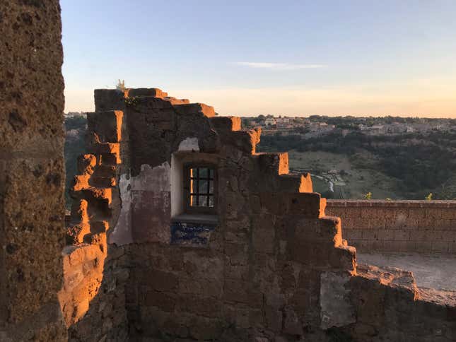 Sunrise in Civita.