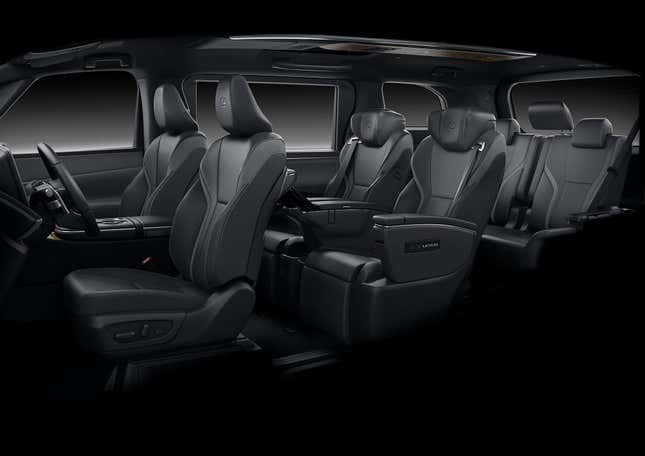 2024 Lexus LM luxury minivan seven seat configuration