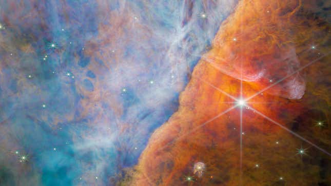 Imágenes de una nebulosa fotografiada por el telescopio Webb 