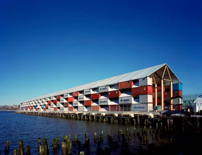 Nomadic Museum, New York Installation