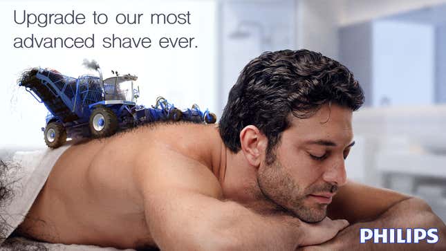 Image for article titled Philips Unveils New Electric Combine For Harvesting Body Hair