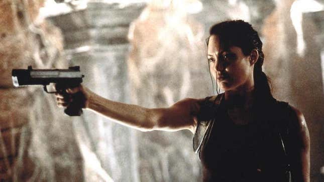 Angelina Jolie is Lara Croft in Tomb Raider (2001)