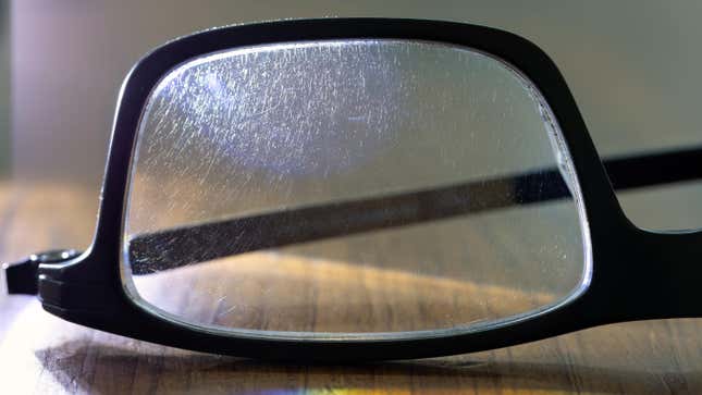 Image for article titled How to Get Rid of the Scratches on Your Glasses (and Stop Them From Happening Again)