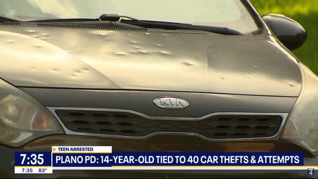 Image for article titled 14-Year-Old In Texas Linked To Nearly 40 Kia Boys TikTok Car Thefts