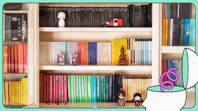 Image for article titled Sorry, Color-Coded Bookshelves Look Good