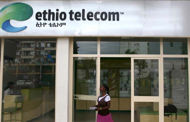 The state-run Ethio Telecom is the only telecoms provider.