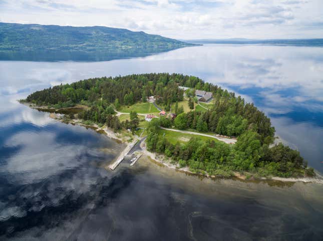 Utøya in 2017, nearly 6 years after the massacre. (Reuters/Norsk Telegrambyra AS)