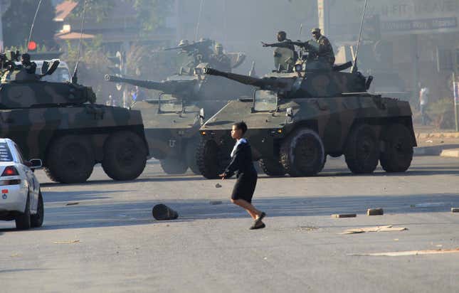 Zimbabwe election: Military intervention, protests leave three dead