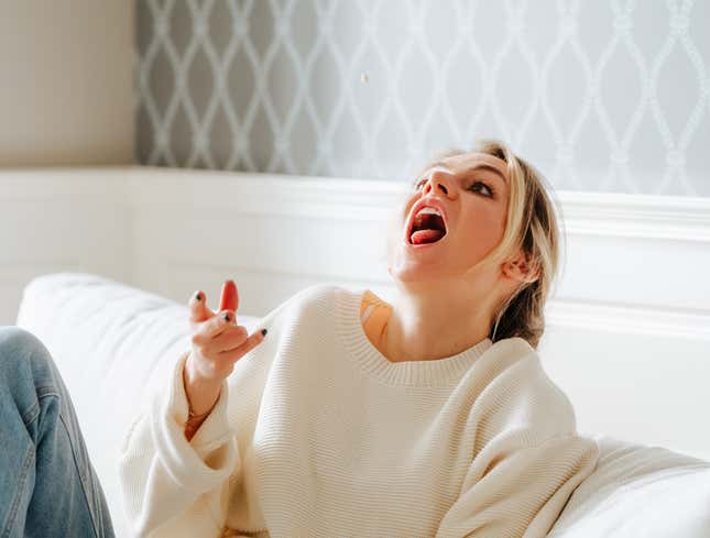 Image for article titled Abortion Pill Thrown Into Air And Caught In Mouth