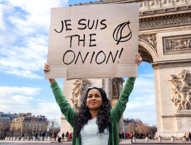 Image for article titled ‘Je Suis The Onion’: Tributes From Around The World