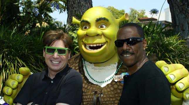 Shrek, Shrek, and Eddie Murphy