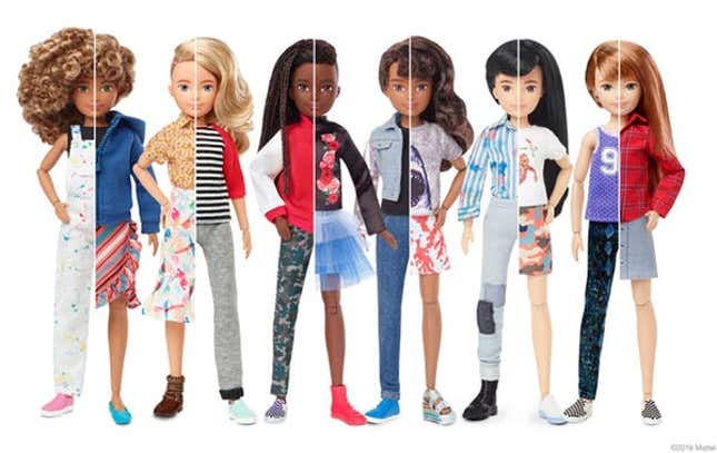 Picture of new Mattel toy line