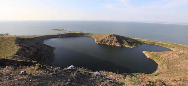 Central Island, the breeding ground of what was once the world’s largest population of Nile Crocodile.