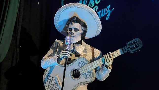 Ernesto De La Cruz performs at Oogie Boogie Bash.