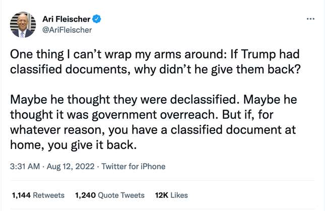 Image for article titled The 9 Dumbest Defenses for Trump Keeping Nuclear Secrets at Mar-a-Lago