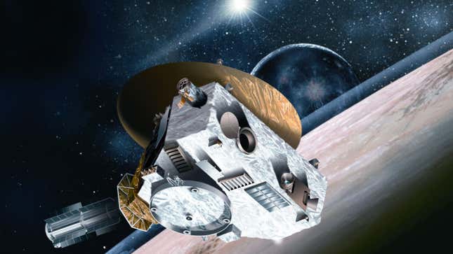 An illustration of the New Horizon spacecraft. 