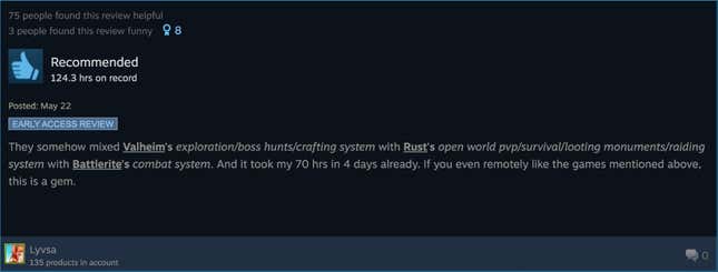 Image for article titled V Rising, As Told By Steam Reviews
