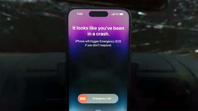 Image for article titled Car Crashes Were the Star of Apple&#39;s Big iPhone Event