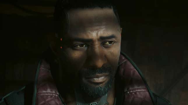 Idris Elba como Solomon Reed en el tráiler de revelación de Cyberpunk 2077: Phantom Liberty.