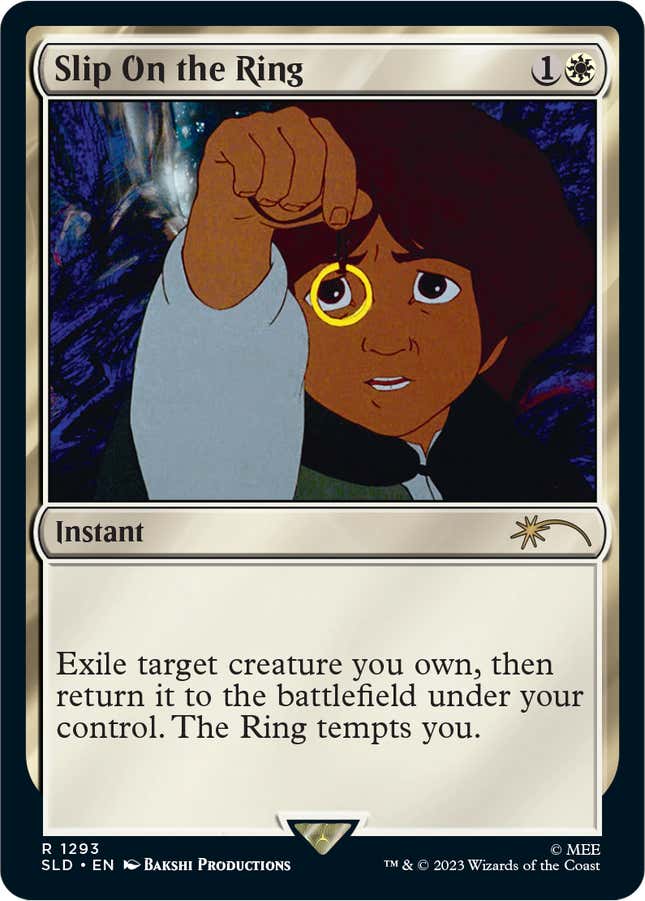 Image for article titled The First Lord of the Rings Secret Lair Magic Cards Are Ralph Bakshi Classics