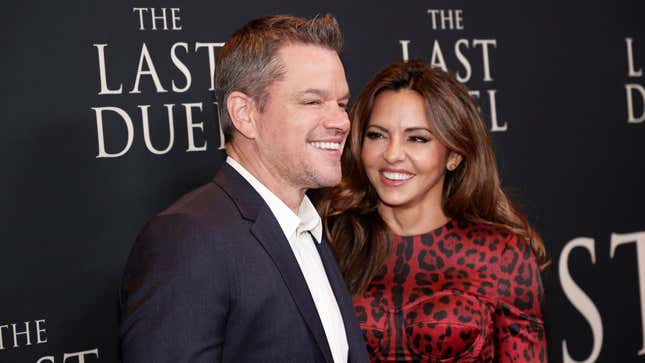 Matt Damon und seine Frau Luciana Barroso
