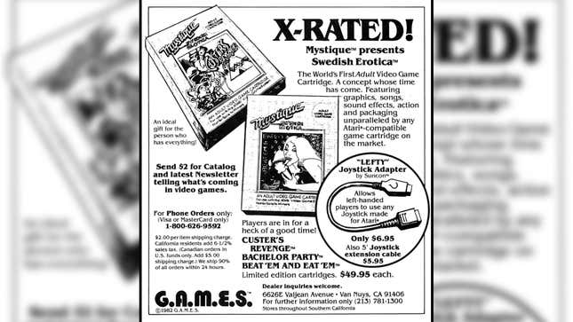 A third-party called G.A.M.E.S. ran an advertisement features the Mystique games in the December 1982 issue of Electronic Games.