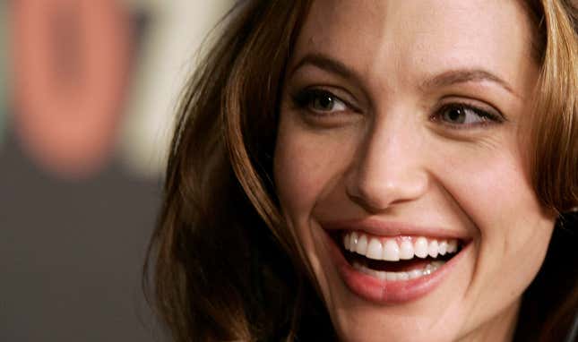 Angelina Jolie smiling