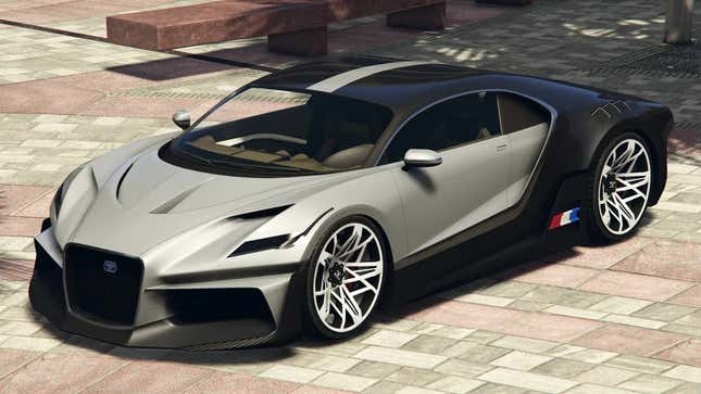 A screenshot of the car as seen in GTA Online. 