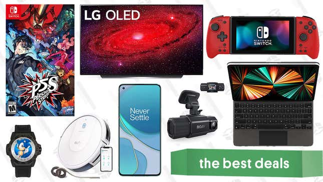 Image for article titled Monday&#39;s Best Deals: LG CX 65&quot; OLED TV, Xbox Gift Cards, Persona 5 Strikers, Anker Roav Dual Dash Cam, Eufy RoboVac 30C, Luminox Navy SEAL 3500 Watch, and More