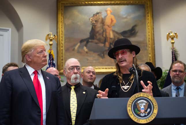 Image for article titled Trump Really Asked Kid Rock for Advice on North Korea