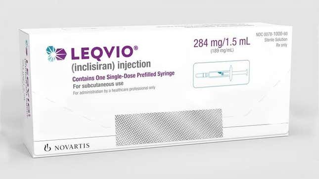 Image for article titled FDA Approves a New RNA-Based Treatment to Lower Cholesterol