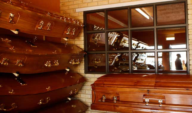 There are, of course, straightforward caskets.