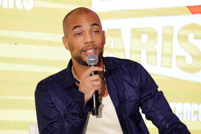 Kendrick Sampson speaks during the Alight Align Arise: Advancing the Movement for Repair National Conference on June 09, 2023 in Atlanta, Georgia.