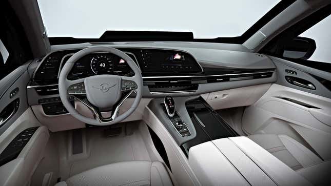 The classy interior of the Vengeance.
