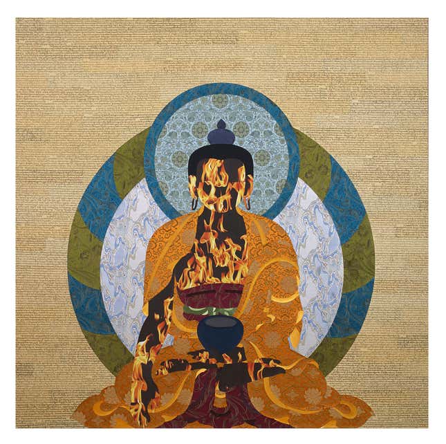 "My world is in Your Blind-spot" (2014), by Tenzing Rigdol