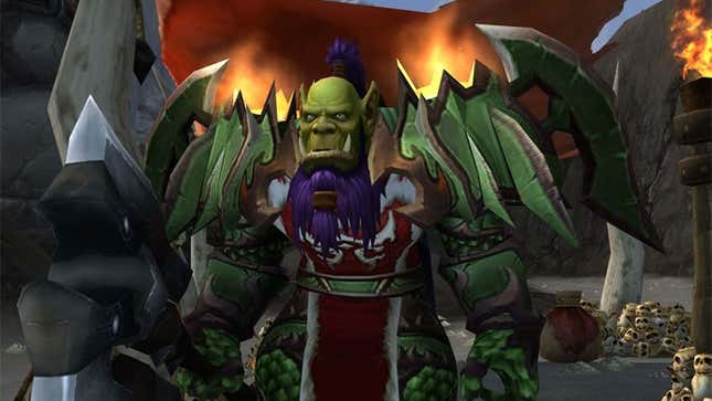 A screenshot of World of Warcraft character Gorge the Corpsegrinder