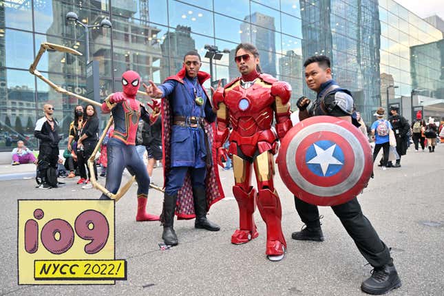 Cosplayers as the Avengers at New York Comic-Con 2022. 