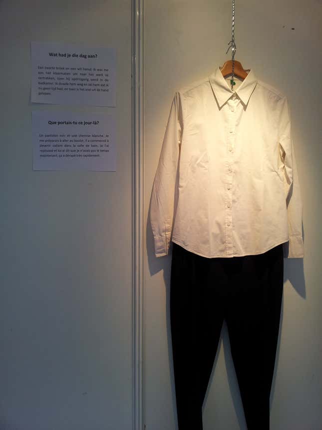 Image for article titled A powerful exhibition shows what rape survivors wore when they were attacked