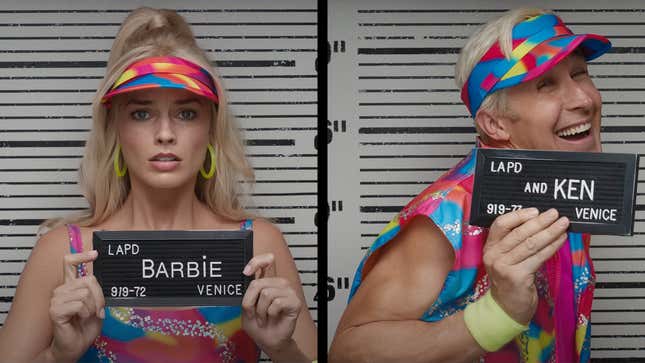 Image for article titled Wake Up Besties, the Barbie and Ken Mugshot Meme Is Everywhere