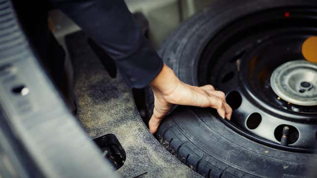 Image for article titled You Should Know Your Spare Tire&#39;s Expiration Date (and Where to Find It)