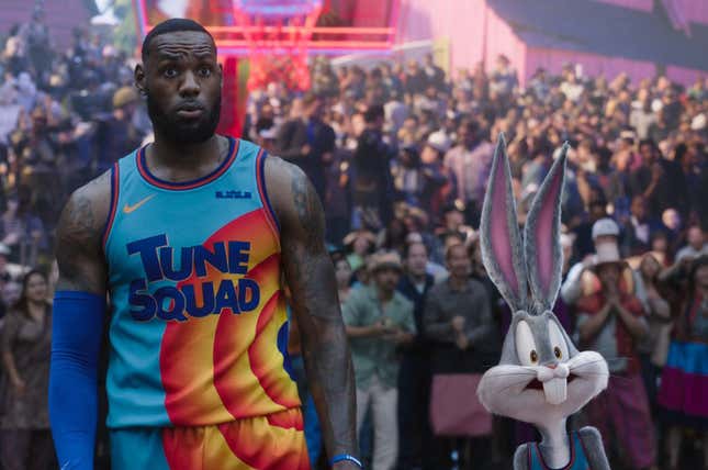 LeBron James and Bugs Bunny 